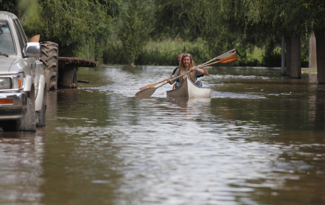Llegó el pico de la creciente del río Ctalamochita a Villa María.