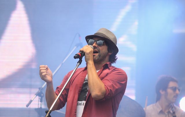 Iván Noble desató el pogo de los más jóvenes.