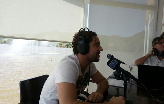 David Bisbal en la mesa de Juntos en Potrero de los Funes.