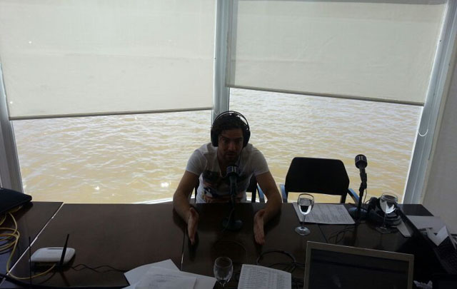 David Bisbal en la mesa de Juntos en Potrero de los Funes.