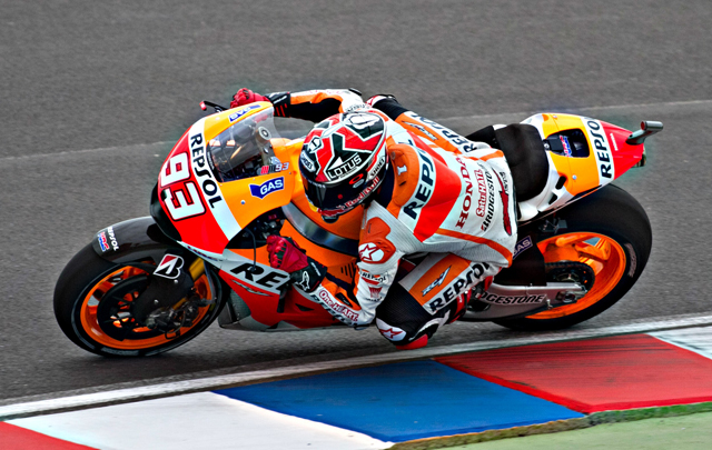 Márquez al ganar la fecha en Termas el fin de semana pasado.