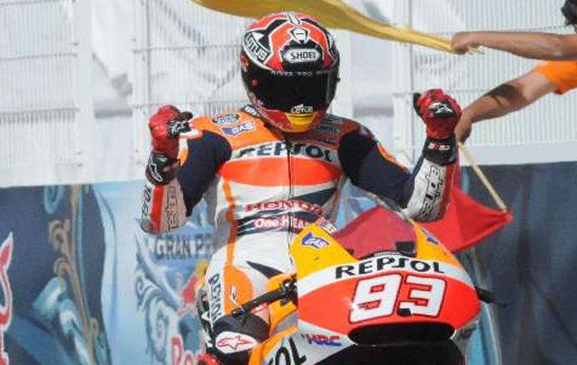 Márquez ganó la carrera de la máxima categoría en Termas de Río Hondo.