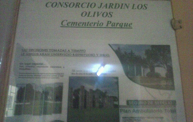 Cementerio parque Jardín Los Olivos, camino a Alta Gracia.