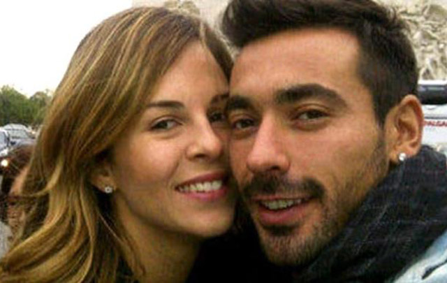 La pareja en una clásica 'selfie'.