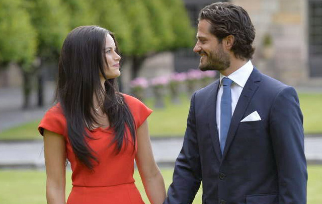 Sofía Hellqvist y Carlos Felipe de Suecia.