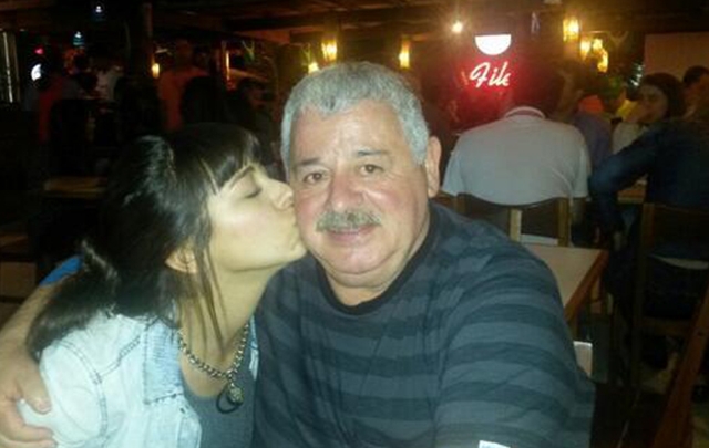 María Soledad Fernández junto a su padre, ''Tití''.