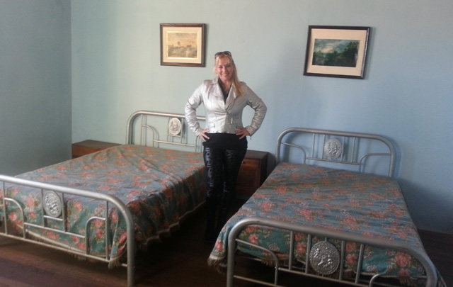 Las habitaciones de la posada boutique en lo que fue el obrador.