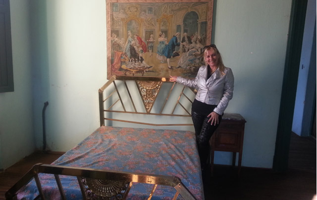 Las habitaciones de la posada boutique en lo que fue el obrador.