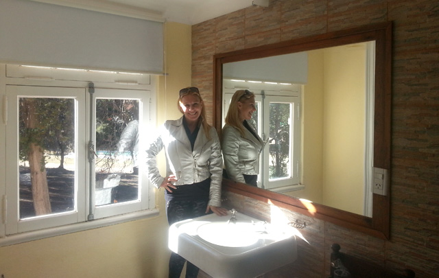 Las habitaciones de la posada boutique en lo que fue el obrador.