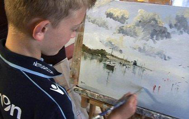 Kieron Williamson revolucionó el mundo del arte.