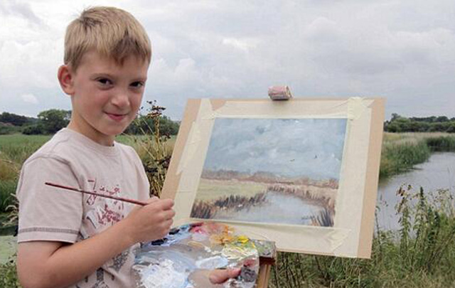 Kieron Williamson revolucionó el mundo del arte.