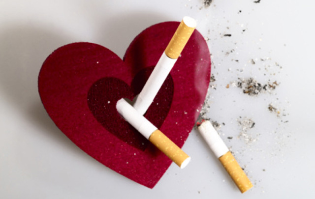 Corazón cigarrillo