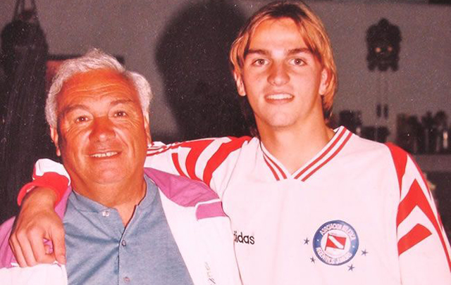 Maddoni, junto al ''Cuchu'' Cambiasso, uno de los grandes jugadores que descubrió.