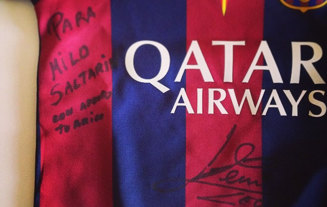 El regalo de Lionel Messi al pequeño Milo.