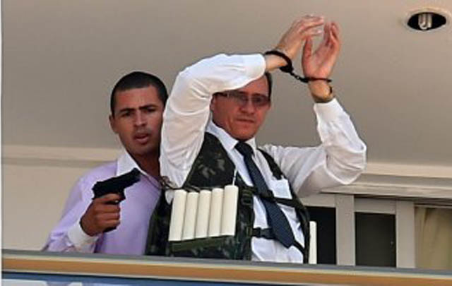 Hubo tensión por una toma de rehén en Brasil.