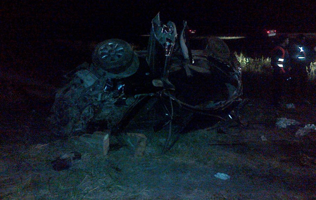 Así quedó el automóvil del intendente de Villanueva (Foto: citadirecta.com.ar)