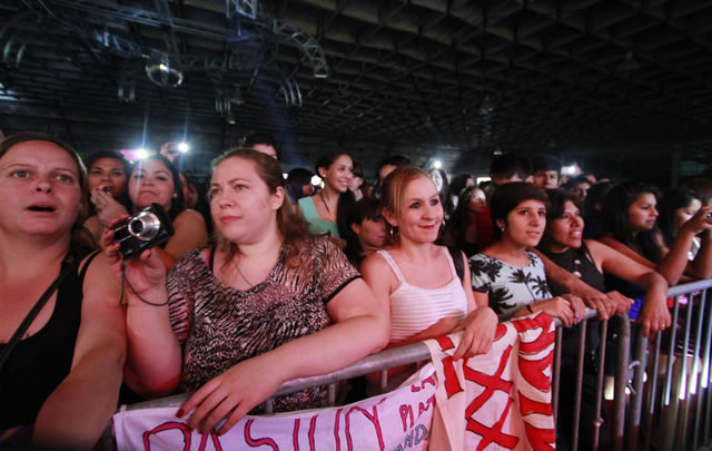 Las fanáticas morían por una foto con el trío de Río Cuarto.