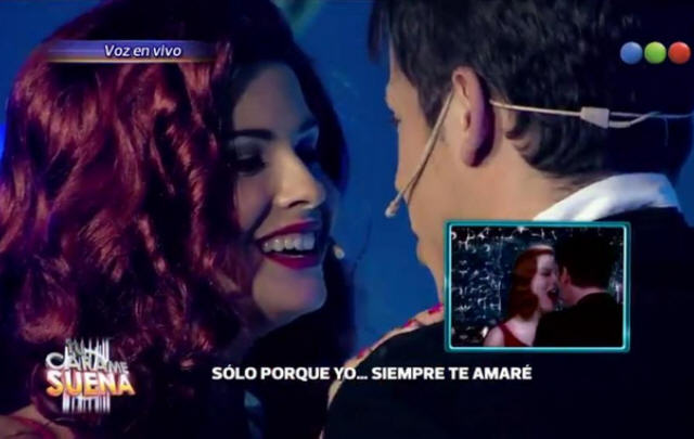 China Suárez y Fer Dente en ''Tu cara me suena''.