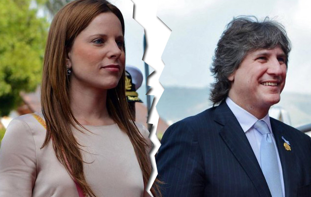 Boudou y Agustina separados