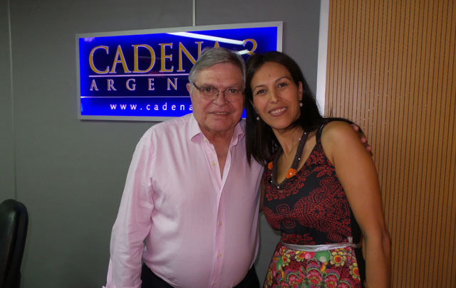 FOTO: Roxana Carabajal en Viva la Radio.