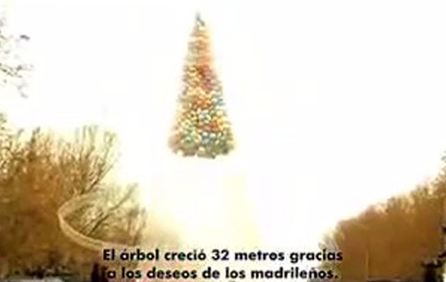 El árbol de los deseos recorre el mundo y ya estuvo en Madrid.