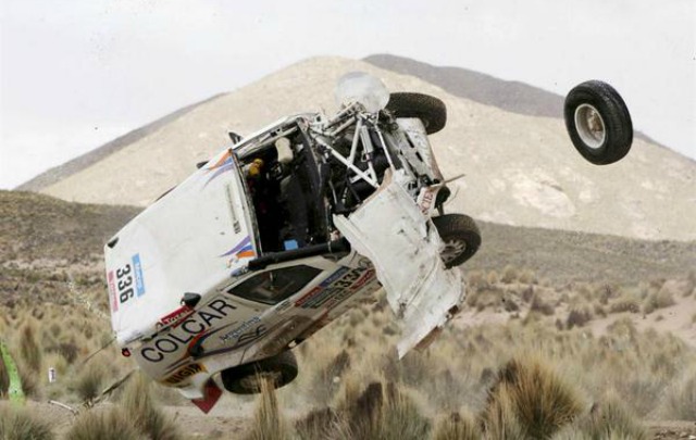 FOTO: ''El Pato'' protagonizó un impresionante accidente en Bolivia (Foto: BraiPock).  