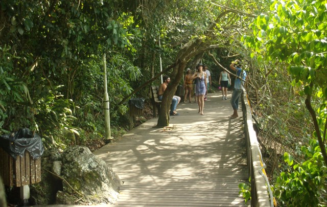 Orlando Morales en las playas de Camboriú.
