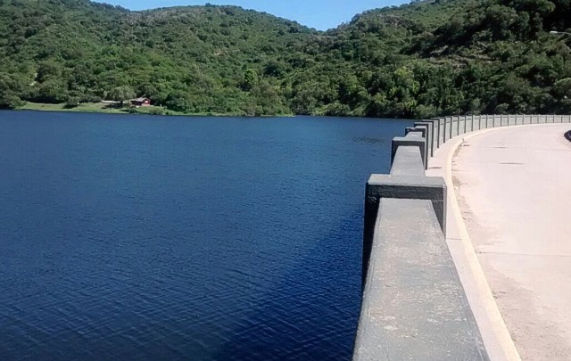 El Dique en uno de las mejores marcas de agua que tuvo.