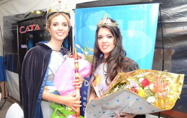 La nueva reina, Karle Canga, y al flamante virreina, Florencia Serrano.