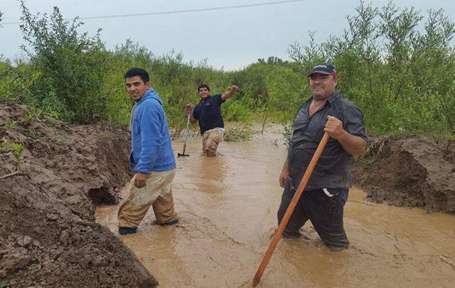 Inundaciones en Obispo Trejo (La Mañana Trejense)