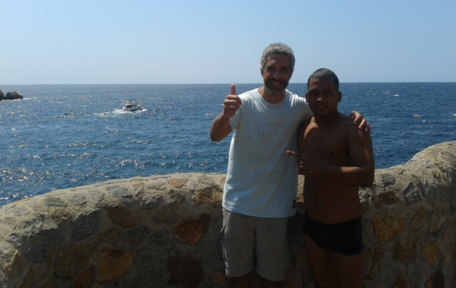 La Quebrada, lugar donde se tiran los famosos clavadistas de Acapulco.
