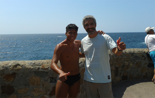 La Quebrada, lugar donde se tiran los famosos clavadistas de Acapulco.