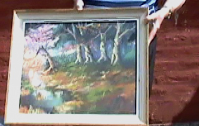 La supuesta pintura de Hitler fue comprada hace 25 años en Bariloche.