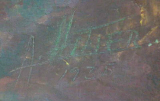 La firma de Hitler habría aparecido bajo una capa de pintura.