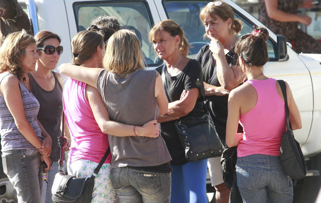 Familiares de Andrea Castana.