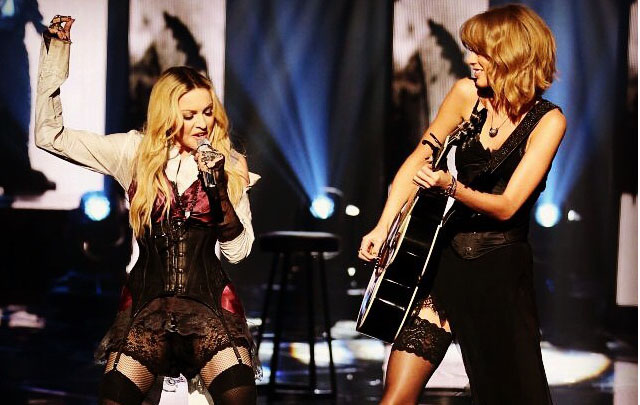Madonna y Taylor juntas en escena.