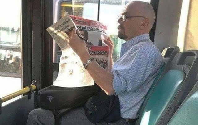 Walter White de la serie Breaking Bad. 
