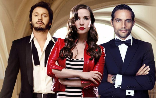 Vicuña, Oreiro y Furriel, protagonistas de ''Entre caníbales''.