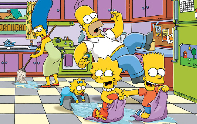 Los Simpsons, la serie guionada animada más longeva en la historia de la TV.
