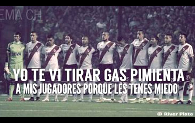 La respuesta de los hinchas de River.