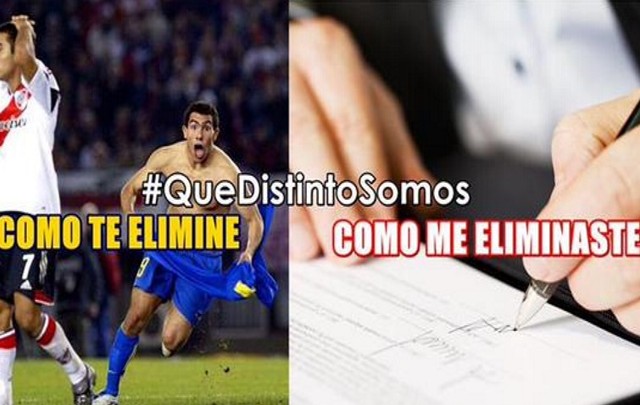 Afiches de Boca por la eliminación de La Libertadores.