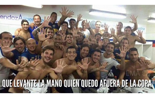 Afiches de River por la eliminación de Boca en La Libertadores.