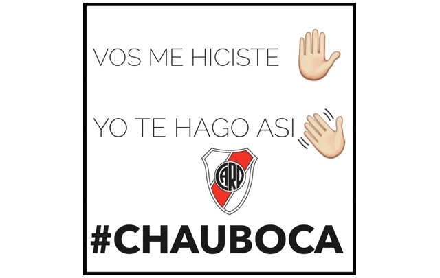 Afiches de River por la eliminación de Boca en La Libertadores.