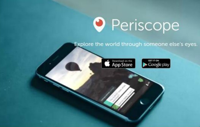 Periscope la aplicación de Twitter para hacer streaming.