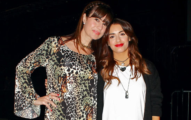 Gaby Tessio y Lali Espósito en el Meet & Greet.