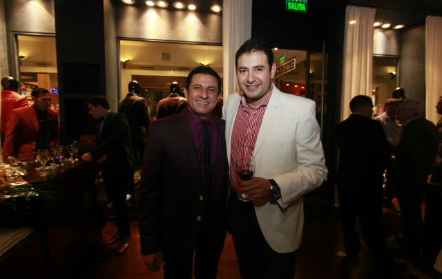 Gustavo Arce y Raúl Monti, en la inauguración del local de Agustino en Nuevo Centro.