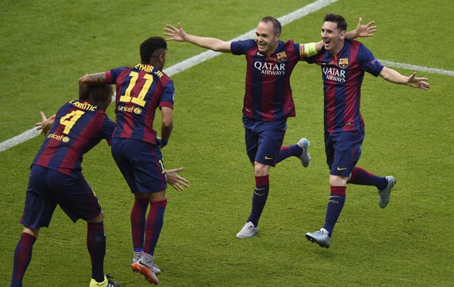 El Barcelona venció 3 a 1 a Juventus