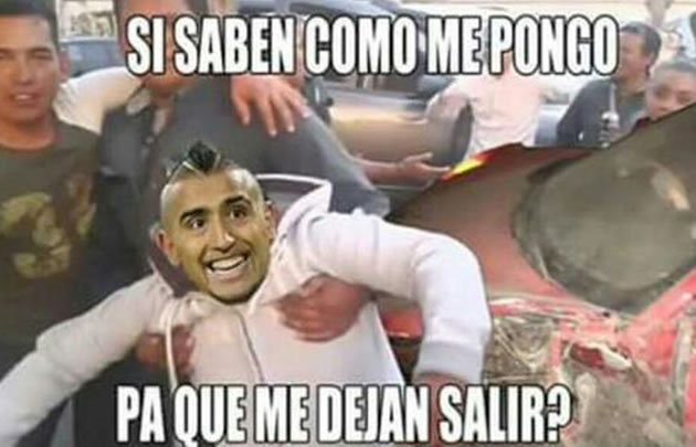Los memes riéndose de Vidal no tardaron en salir.