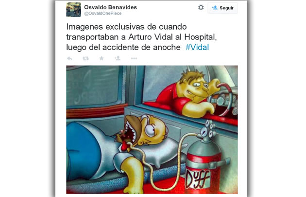 Los memes riéndose de Vidal no tardaron en salir.