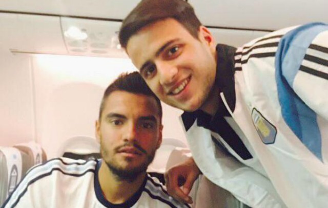 Bonansea y Romero, en la concentración de Argentina.